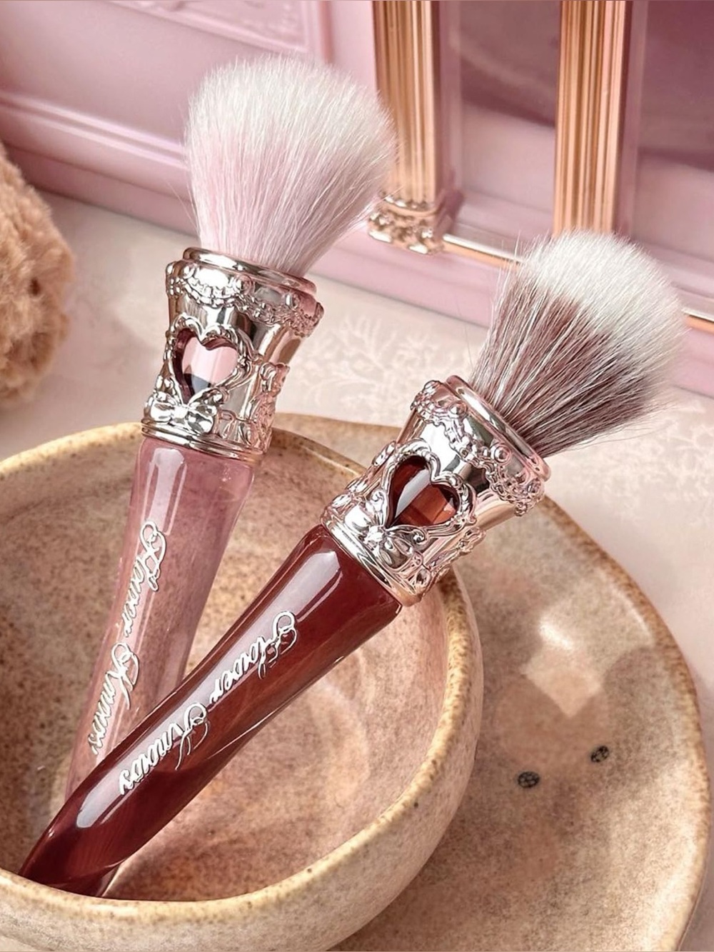NWT Flower Knows The Sweetie Bear Strawberry Pink Blush Makeup Brush